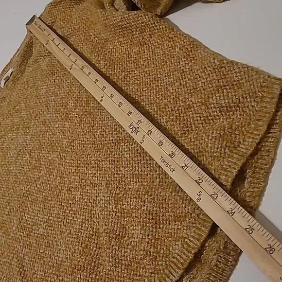 FAT FACE UK BROWN CREAM GOLD WOVEN Cotton Blend lightweight sweater 6 medium - Picture 2 of 9